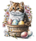 Easter-kitty-egg-basket, Adam64 - GIF animé gratuit