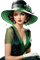 Femme vert - GIF animé gratuit