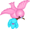 kikkapink deco scrap pink bird - kostenlos png Animiertes GIF