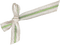 Ribbon Bow white green - png gratis GIF animasi