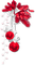 Christmas.Cluster.White.Red - PNG gratuit GIF animé