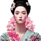 kikkapink pink geisha oriental woman - png gratis GIF animasi
