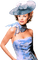 woman blue