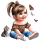 girl, enfant, kind, child - Free PNG Animated GIF
