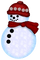 -snögubbe--snowman - zdarma png animovaný GIF