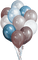 soave deco birthday balloon blue brown - Free PNG Animated GIF
