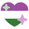 Genderqueer emoji heart pride - gratis png geanimeerde GIF