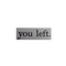 You left white aesthetic text deco [Basilslament] - ücretsiz png animasyonlu GIF