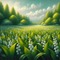 Lily of the Valley Field - png gratuito GIF animata