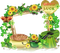 soave deco frame patrick green flowers - ilmainen png animoitu GIF