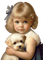 loly33 enfant chien vintage - Free PNG Animated GIF