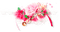 Cluster.Roses.Bow.White.Pink - zadarmo png animovaný GIF