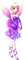 purple pink anime fairy - darmowe png animowany gif