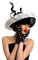 Kaz_Creations Woman Femme With Hat - бесплатно png анимированный гифка
