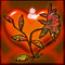 Flor corazón - GIF animado gratis GIF animado
