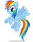 poney rainbow - nemokama png animuotas GIF