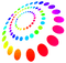 Art multicolore - GIF animé gratuit