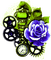 Steampunk.Deco.Green.Blue - gratis png animerad GIF