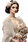 Женщина с цветами, винтаж - nemokama png animuotas GIF