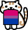 Bisexual cat - nemokama png animuotas GIF