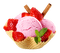 ice cream with strawberry by nataliplus - PNG gratuit GIF animé