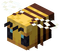 minecraft bee - darmowe png animowany gif