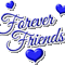Kaz_Creations Text Forever Friends Blue Hearts Love