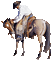 Cowboy. Horse. Leila - GIF animado grátis Gif Animado