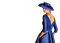 kvinna--blå----woman in blue - png gratis GIF animado