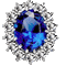 Blue glitter diamond