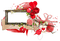 Cluster.Frame.Valentine's Day.White.Red - PNG gratuit GIF animé