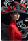 A lady with a red hat - GIF animé gratuit
