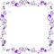 Frame Purple Flowers