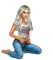 Woman with jeans. Leila - PNG gratuit GIF animé