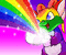 Rainbow creature-? - Free animated GIF Animated GIF