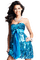 Женщина в синем - PNG gratuit GIF animé