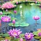 Sfondo fiori di loto - ingyenes png animált GIF