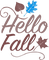 soave text autumn hello fall deco blue brown - 無料png アニメーションGIF