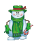 Greeting Snowman - Ücretsiz animasyonlu GIF animasyonlu GIF