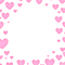 Frame Pink Hearts - zadarmo png animovaný GIF