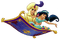Aladdin and Jasmine - zadarmo png animovaný GIF
