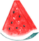 soave deco summer fruit  watermelon pink teal - 無料png アニメーションGIF