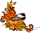 autumn deco bird Bb2 - png gratis GIF animado