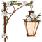 lantern with white flowers deco