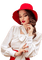 Женщина в шляпе - besplatni png animirani GIF