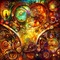 kikkapink steampunk fantasy background - gratis png animeret GIF