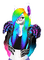 Colorful Furry - фрее пнг анимирани ГИФ