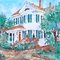soave background animated vintage house spring - Nemokamas animacinis gif animuotas GIF