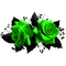 Gothic.Roses.Black.Green - zadarmo png animovaný GIF