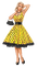 woman polka dot bp - Free PNG Animated GIF